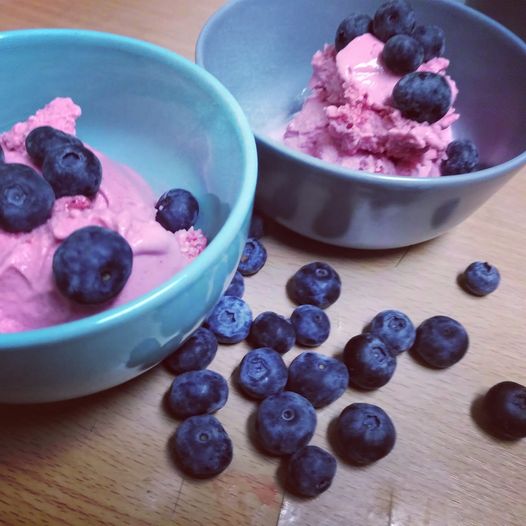 Gelado de frutos vermelhos