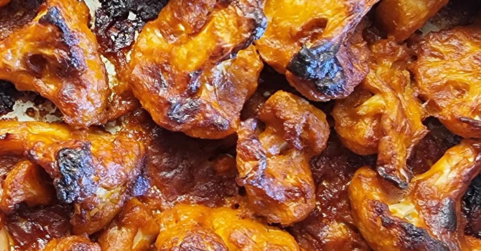 Asas de Couve-Flor com molho barbecue