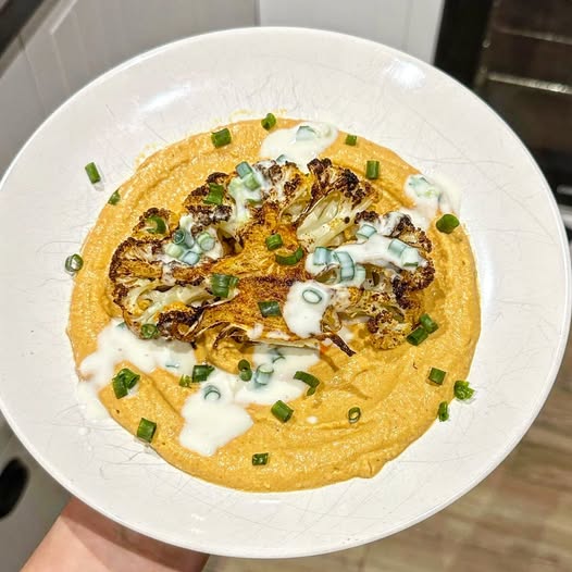 Couve-Flor Assada com Harissa